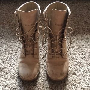 Timberland wheat heeled boots